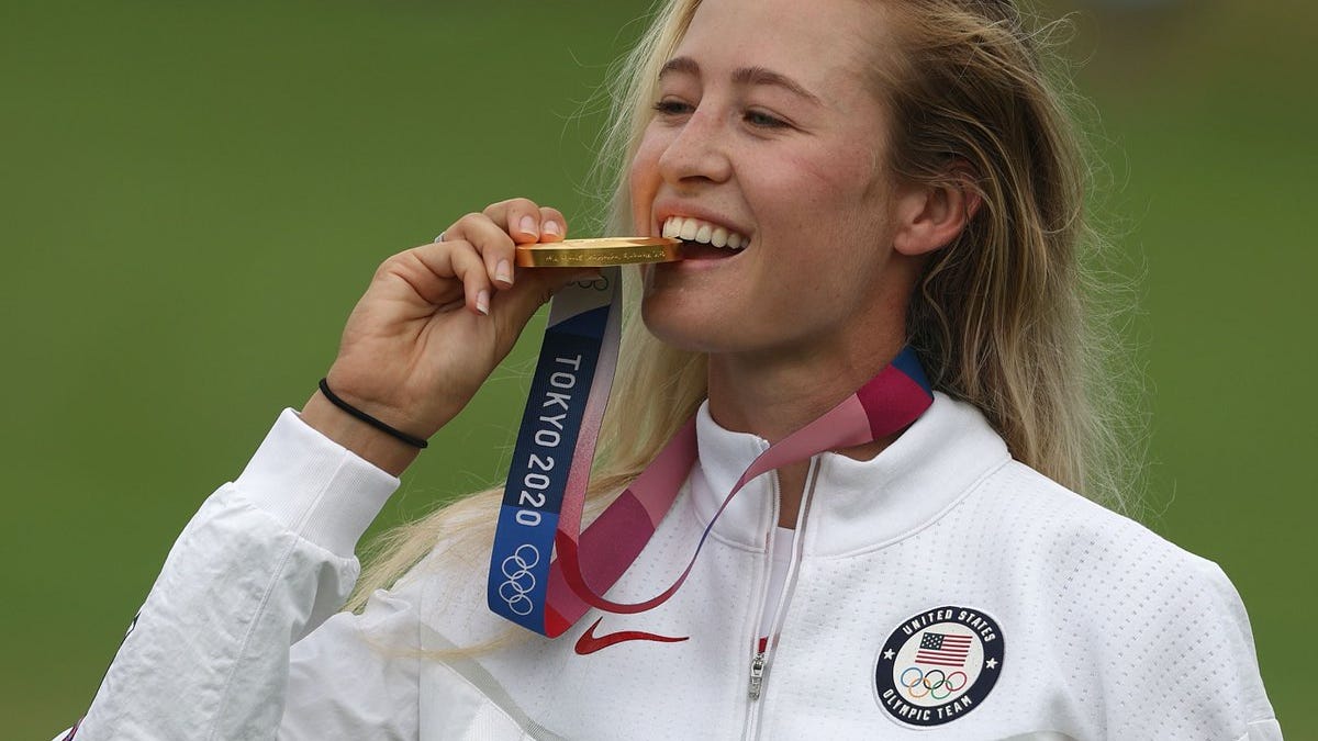 Nelly Korda Celebrates LPGA Victory in Post-Match Press Conference