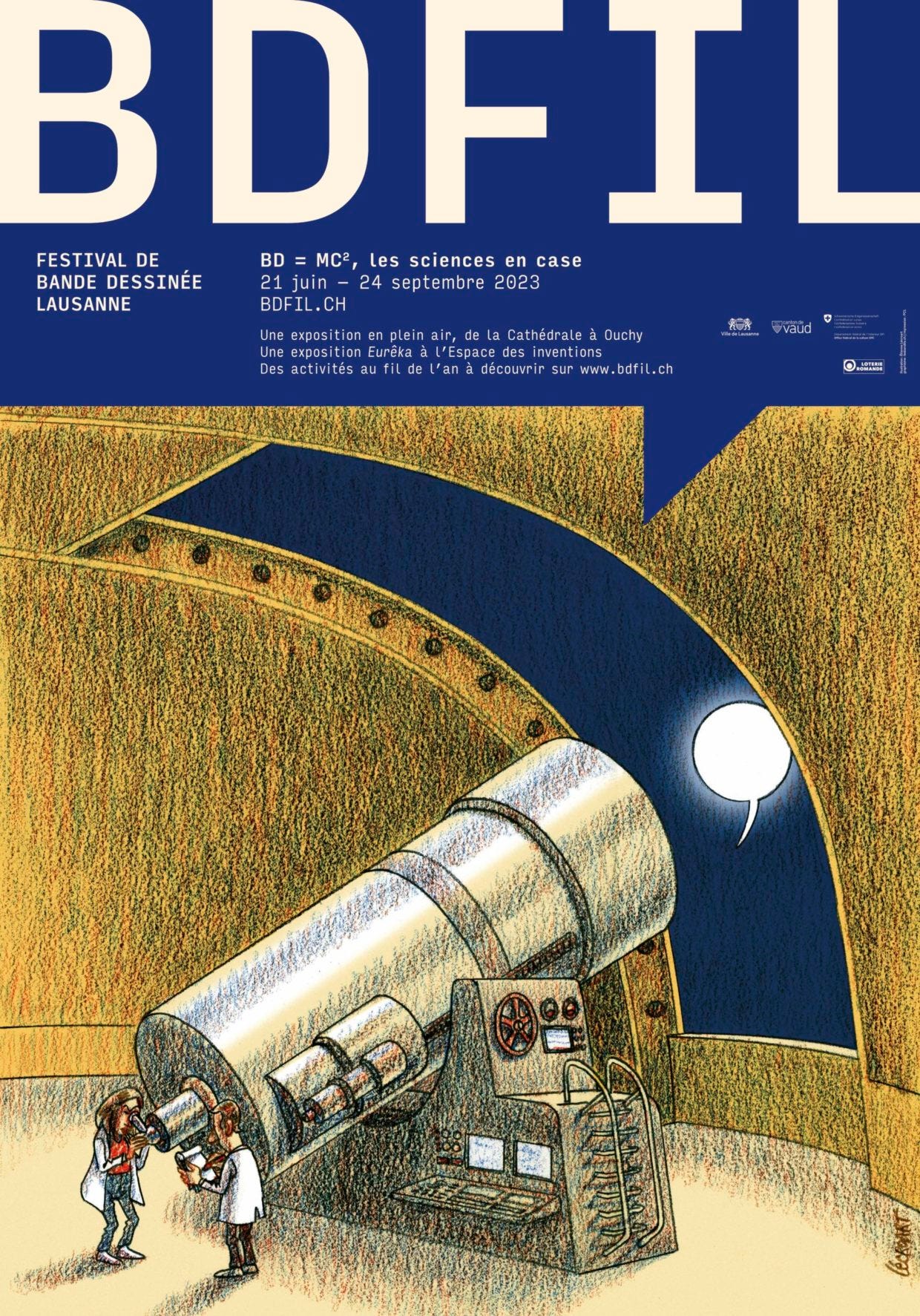 Affiche 2023 BDFIL – Étienne Lécroart – Boutique BDFIL