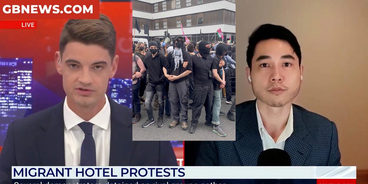 Violent London Antifa 'Protect' Migrant Hotel