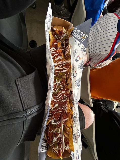 The Trafalgar Square batting cages, the London Olympic Stadium decked out like a real ballpark, and nachos in ridiculous abundance
