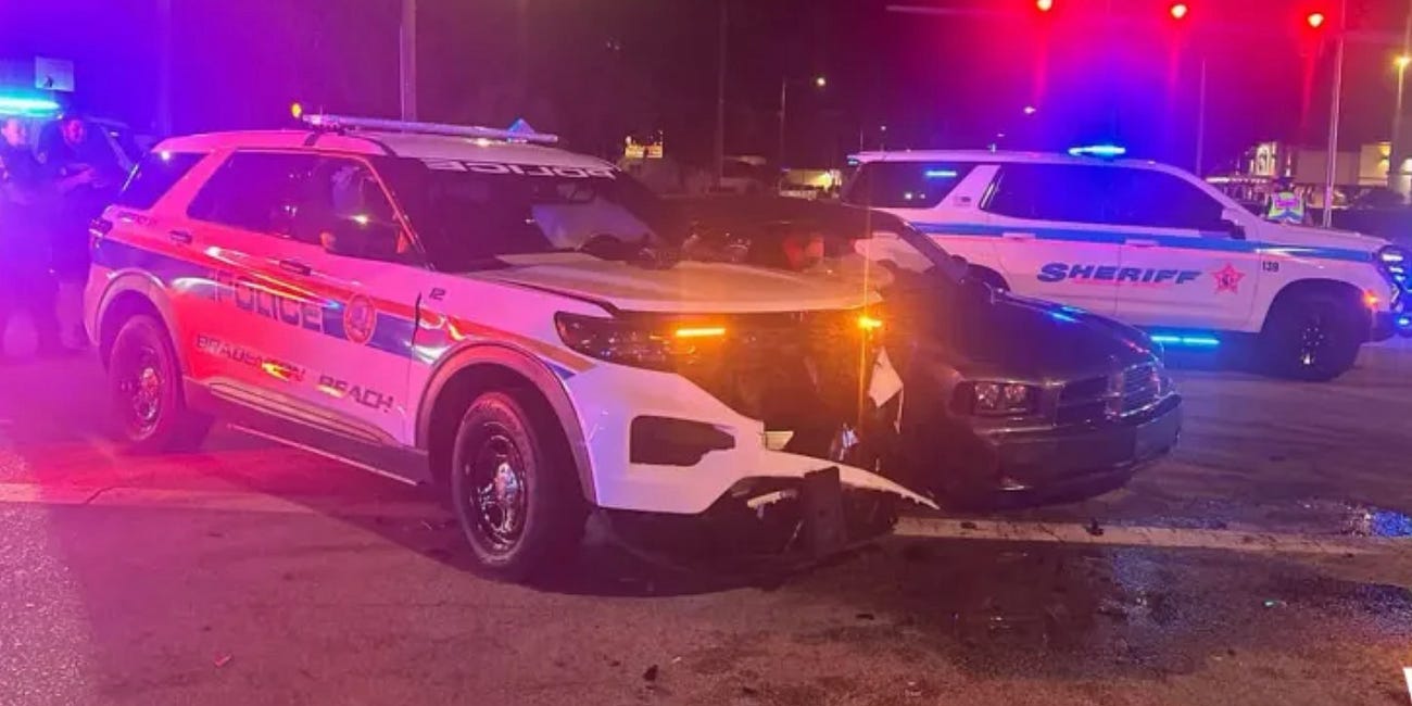 Bradenton Beach Officer Injured After Patrol Car Hit by DUI Driver