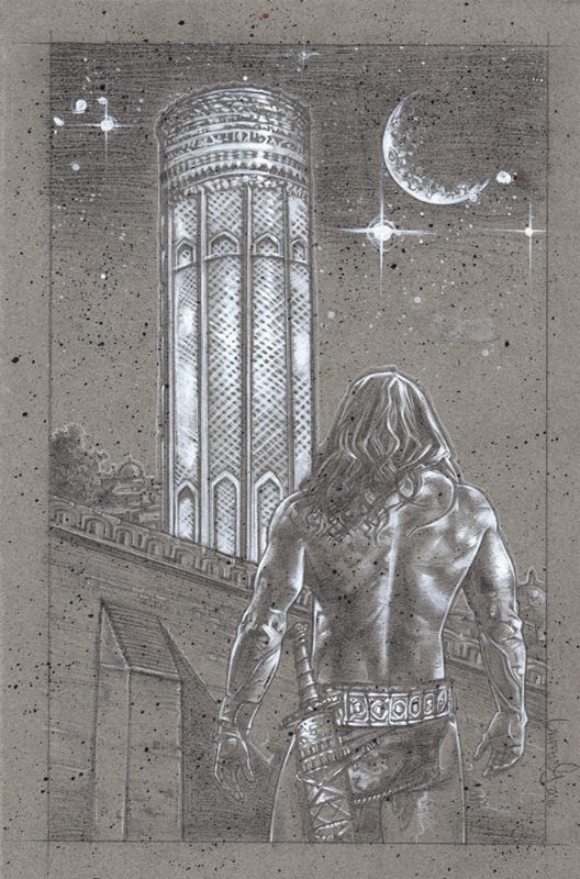 Conan, Tower Of The Elephant, in Jeff Lafferty's Fantasy Art Comic Art  Gallery Room