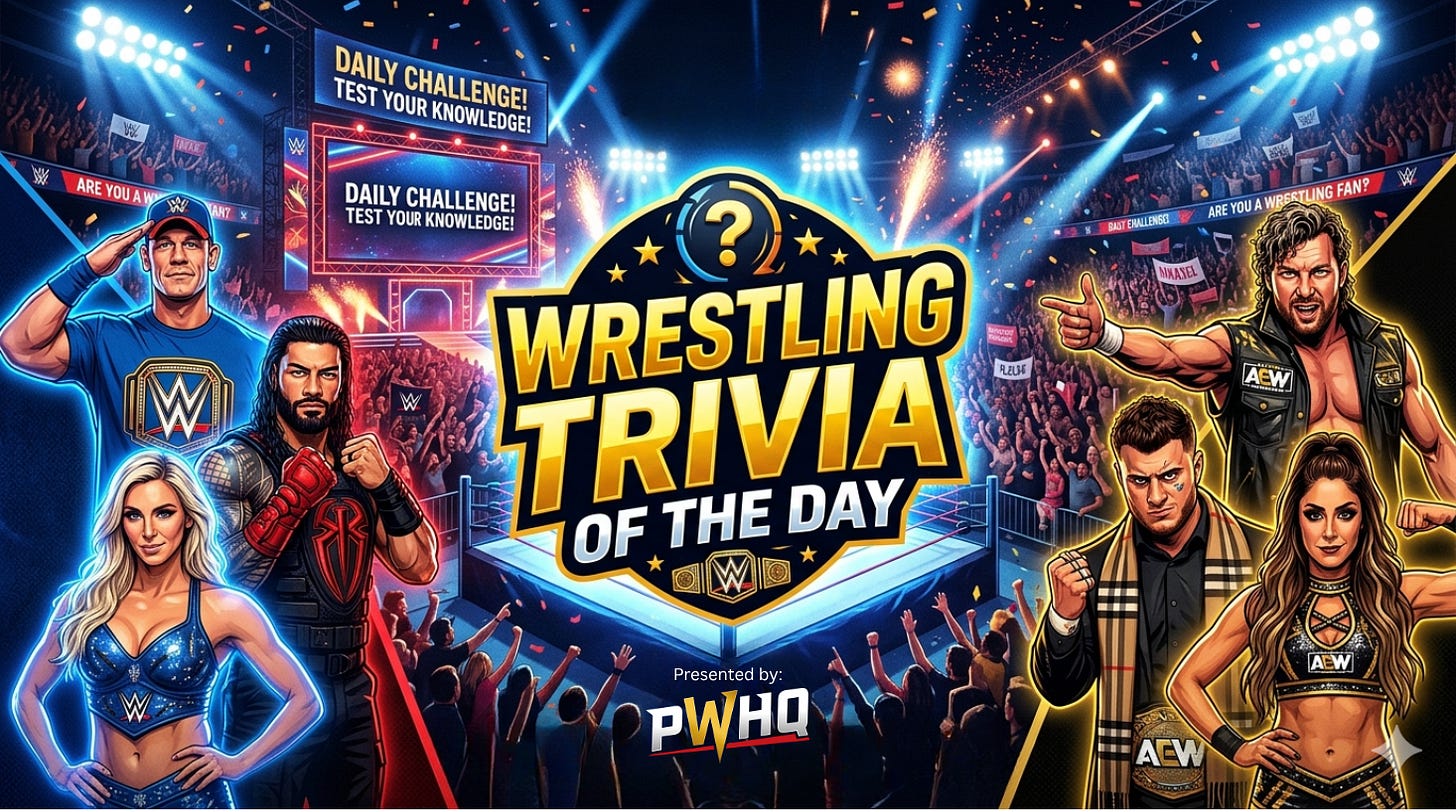 Wrestling Trivia WWE AEW PWHQ