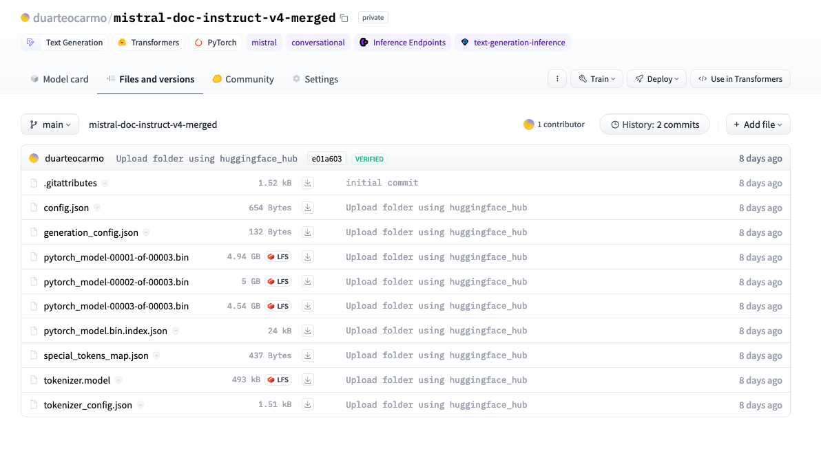 Mistral-doc instruct merged on hugging face Mistral-doc instruct merged on hugging face