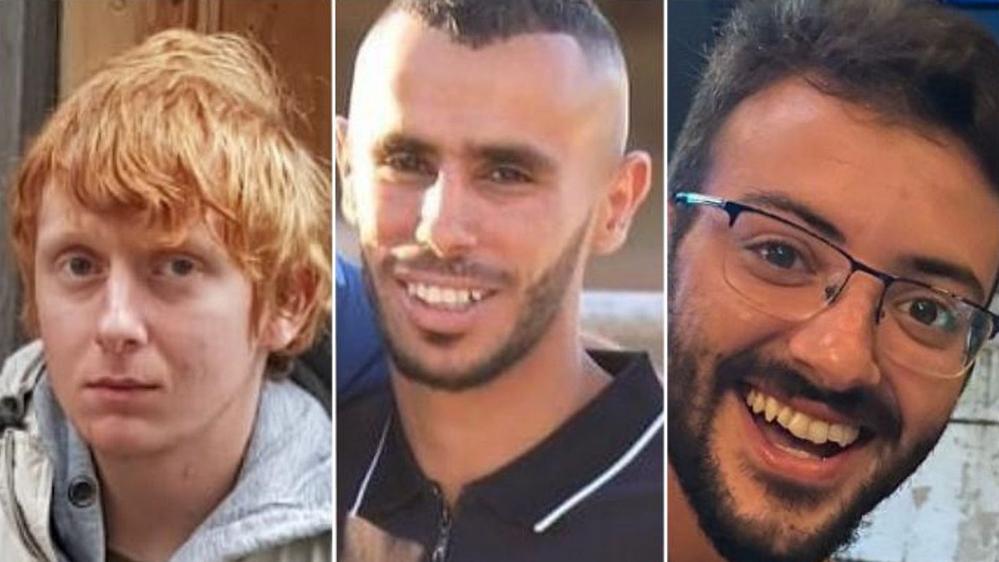 Israeli PM speaks of 'unbearable tragedy' after three hostages killed by  IDF in Gaza | World News | Sky News