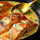 Easy & Quick Salmon Recipe with Dill Sauce