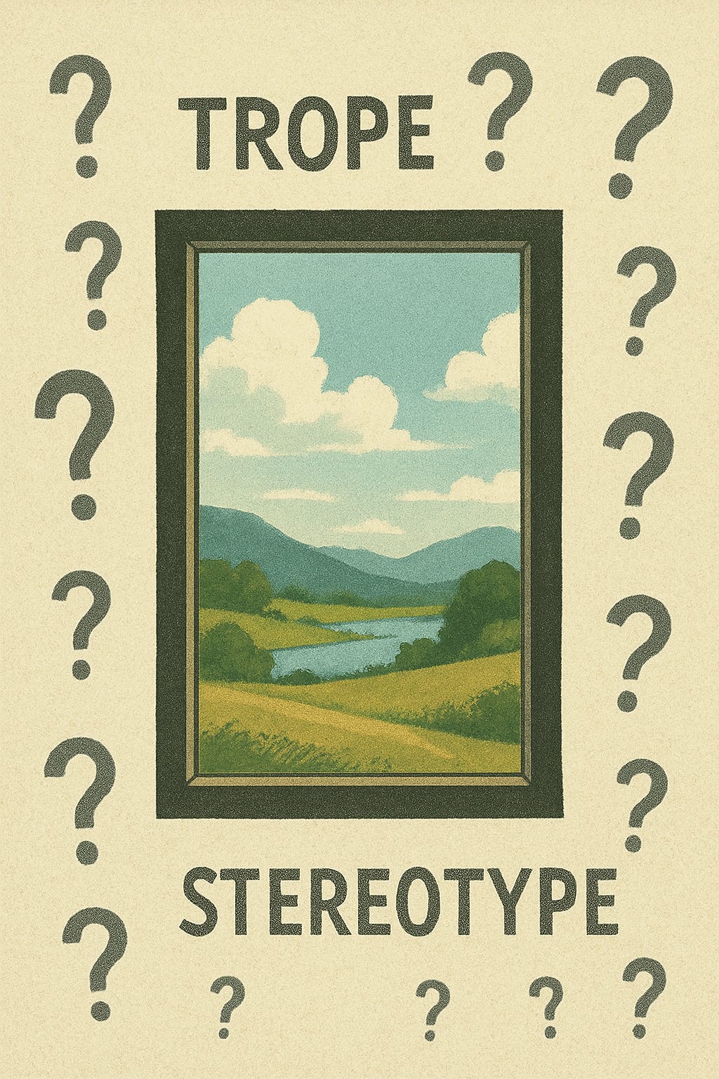 A poster with a picture of a river and mountains

AI-generated content may be incorrect.