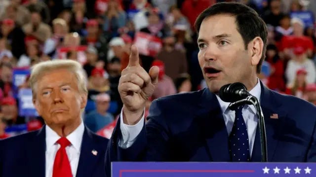 Trump nomeia Marco Rubio secretário de Estado: filho de imigrantes cubanos se torna o latino com posição de maior destaque na Casa Branca - BBC News Brasil Trump nomeia Marco Rubio secretário de Estado: filho de imigrantes cubanos se torna o latino com posição de maior destaque na Casa Branca - BBC News Brasil