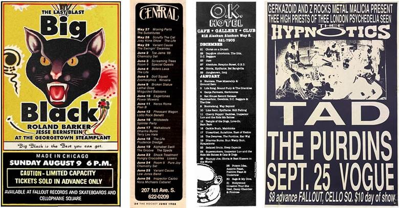 Several posters of various types of music

AI-generated content may be incorrect.