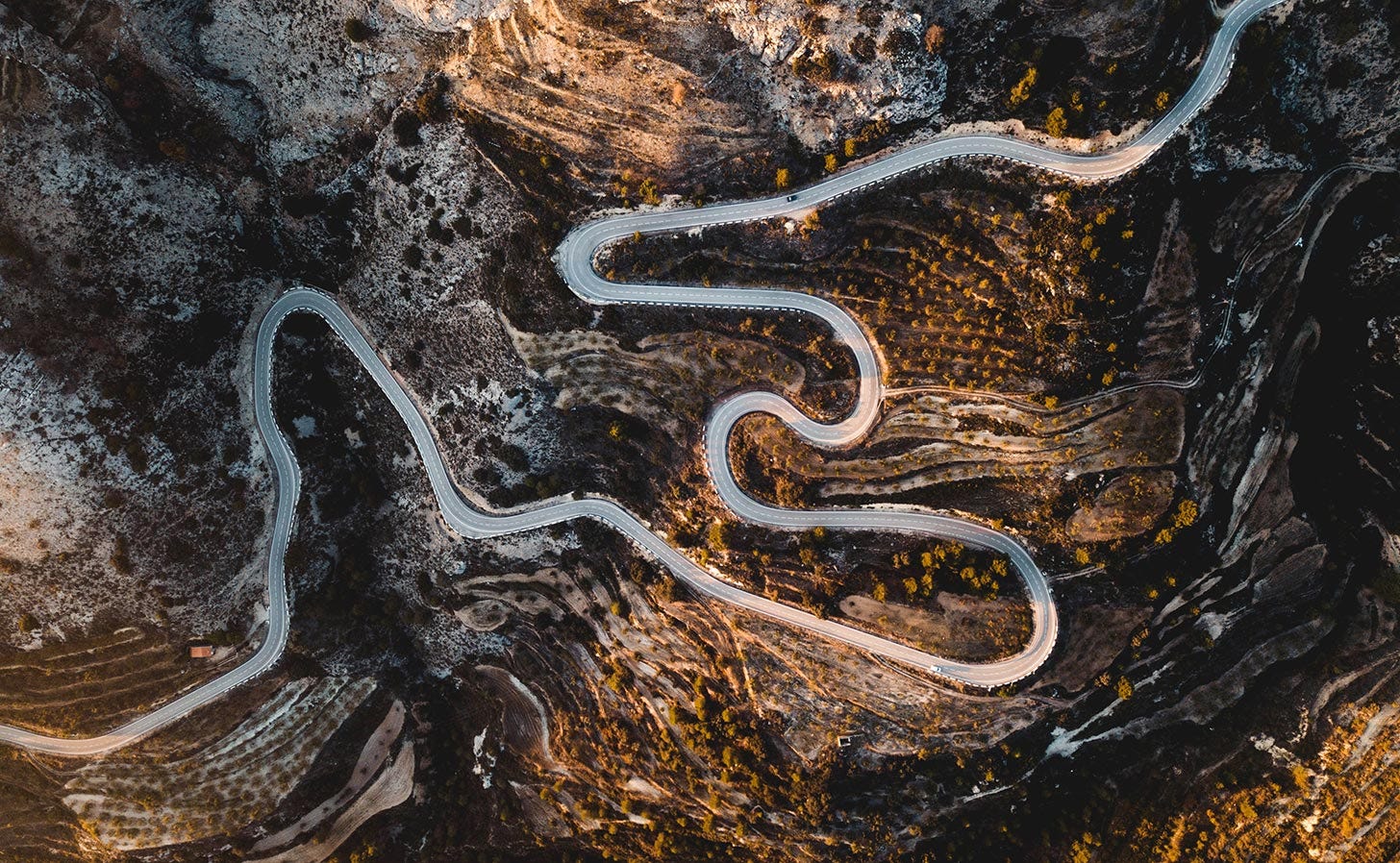 A mountain road near Confrides in Spain. Photo: Jack Anstey / Unsplash