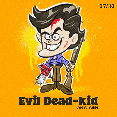 Spooky Kiddos are my custom character creations. They're kids dressed up in they're spookiest costumes. I drew one everyday for the entire month of October.