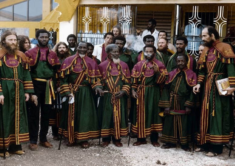 The Ethiopian Zion Coptic Church in Coptic Heights, Saint Thomas, Jamaica. The Ethiopian Zion Coptic Church in Coptic Heights, Saint Thomas, Jamaica.