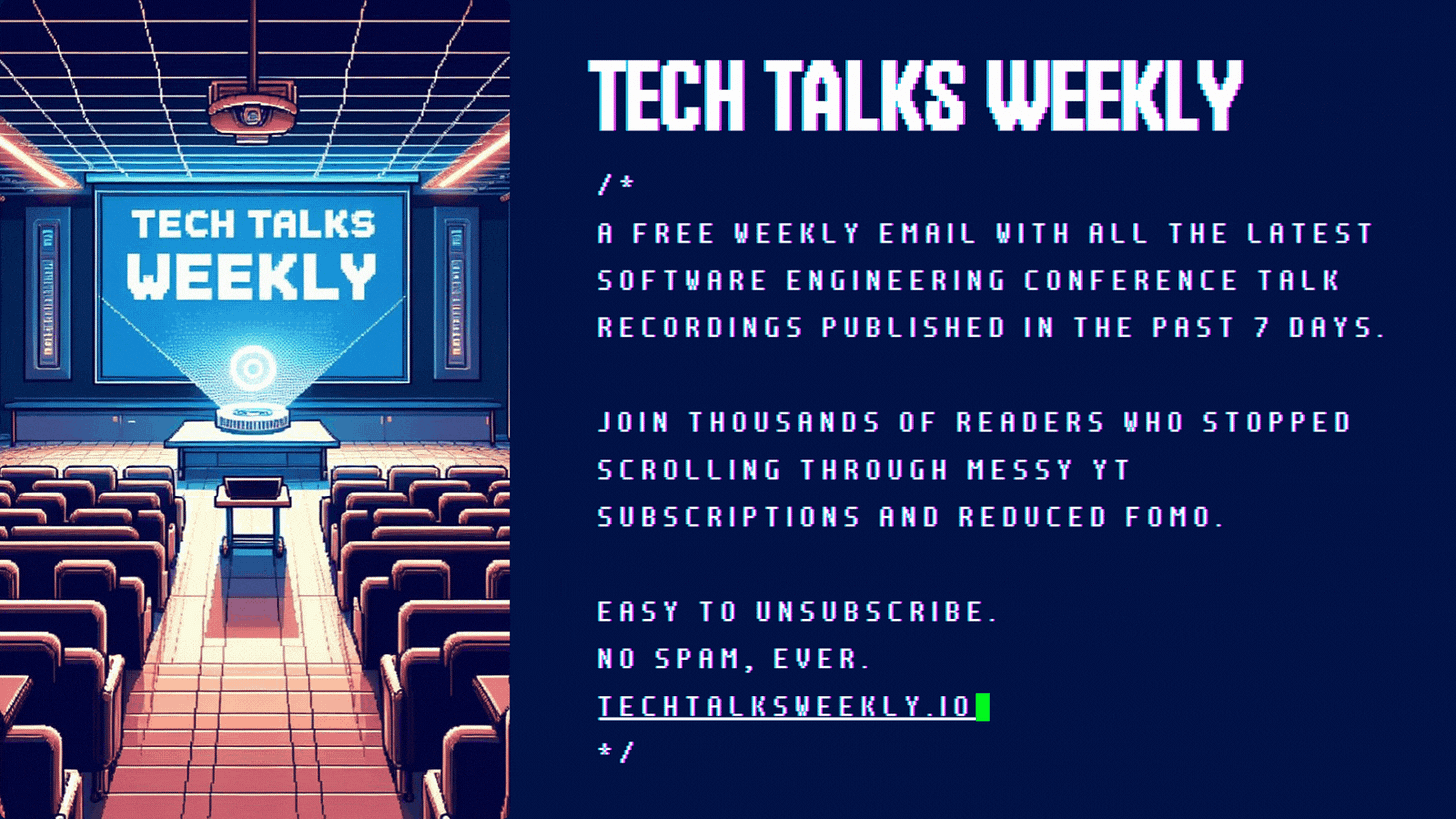 Tech Talk Session Animation 💥 Tech Talks Weekly #63 - Tech Talks Weekly