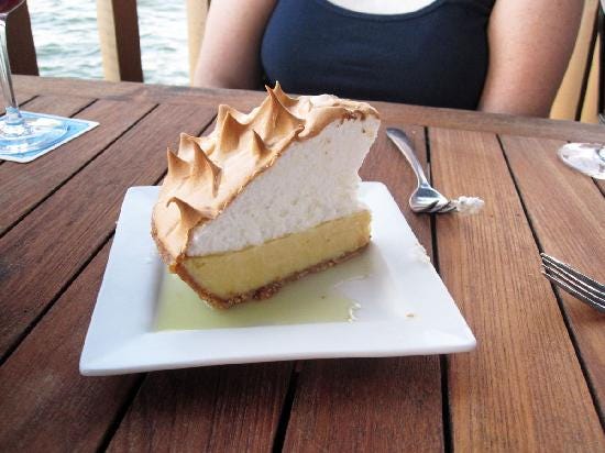 Picture of their famous Key Lime Pie - Sundowners, Key Largo - Tripadvisor