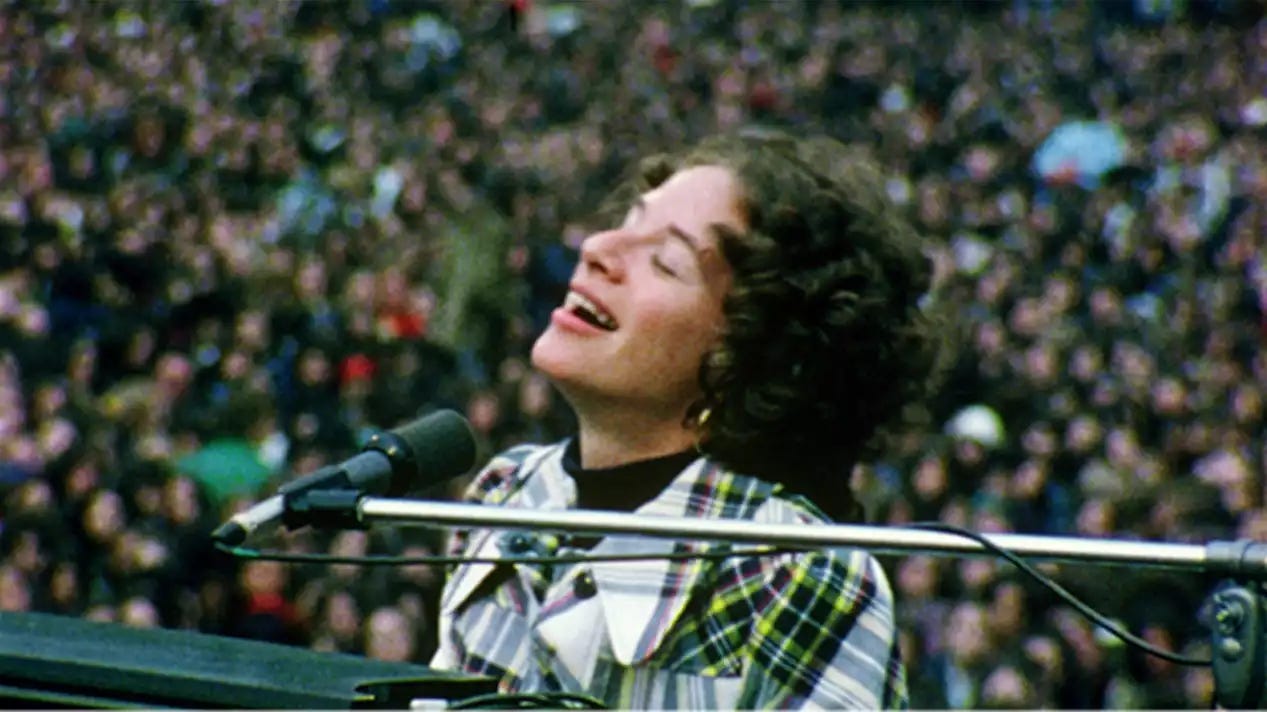 Carole King's Central Park concert film is a powerful snapshot of its era