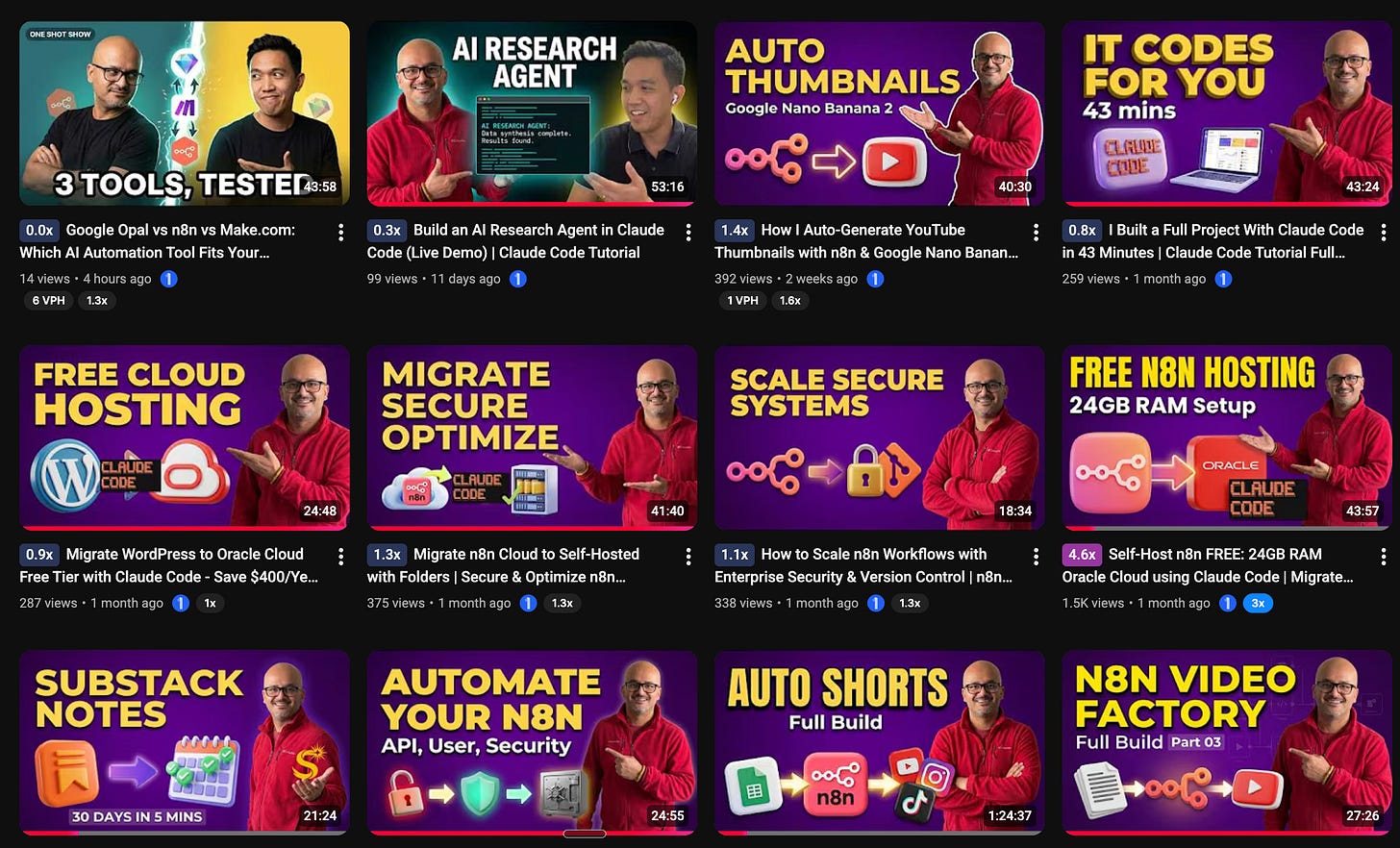 5-Step AI Thumbnail Automation using n8n or Claude Code [$0.18 per Image]