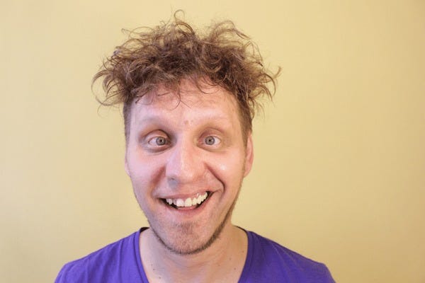 Man Making a Dumb Face