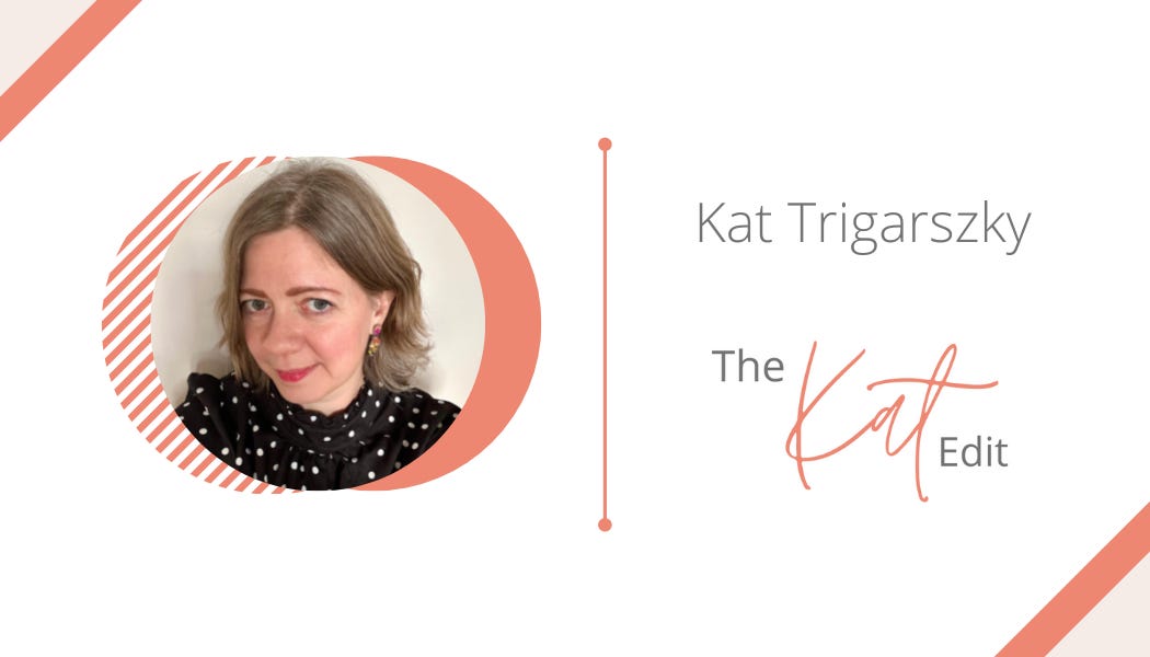 Business card for Kat Trigarszky - The Kat Edit Business card for Kat Trigarszky - The Kat Edit