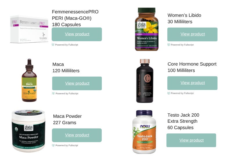 Maca Recommendations