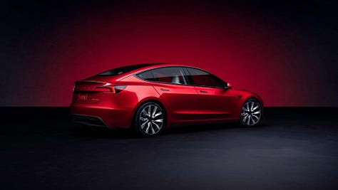 Detalles de pilotos traseros y luces de Tesla