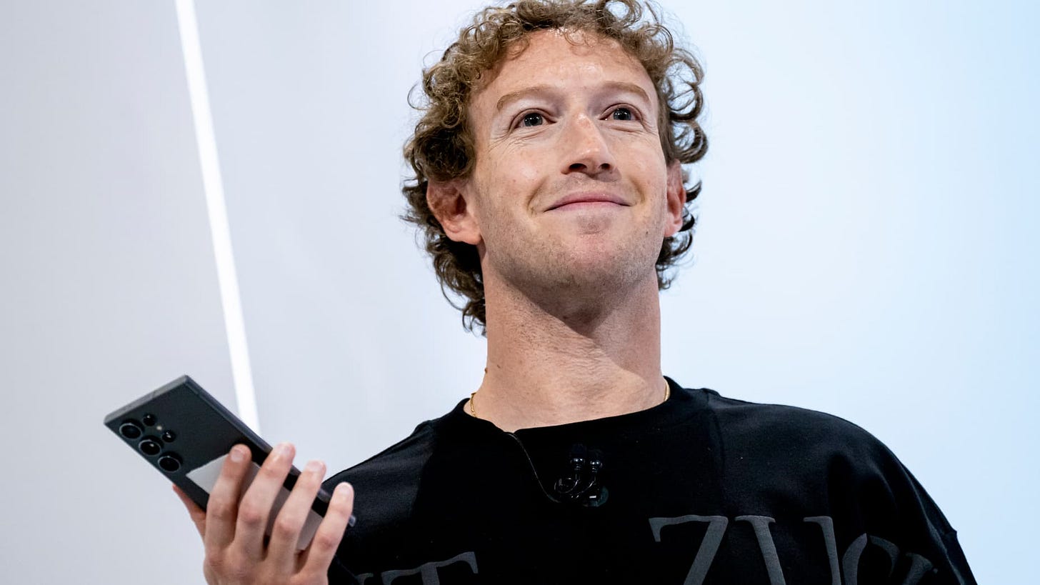Meta CEO Mark Zuckerberg appears at the Meta Connect event in Menlo Park, California, on Sept. 25, 2024.