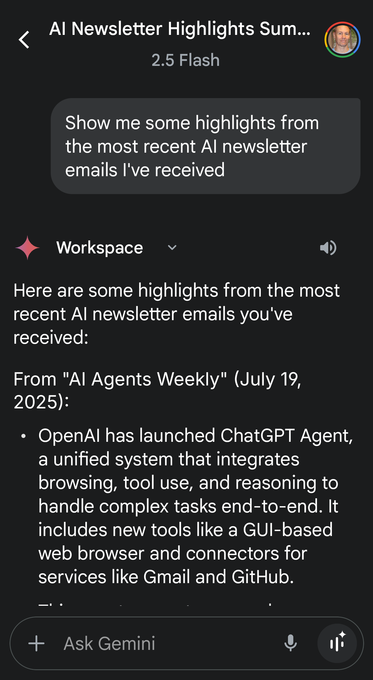 Gemini summarize email highlights Gemini summarize email highlights