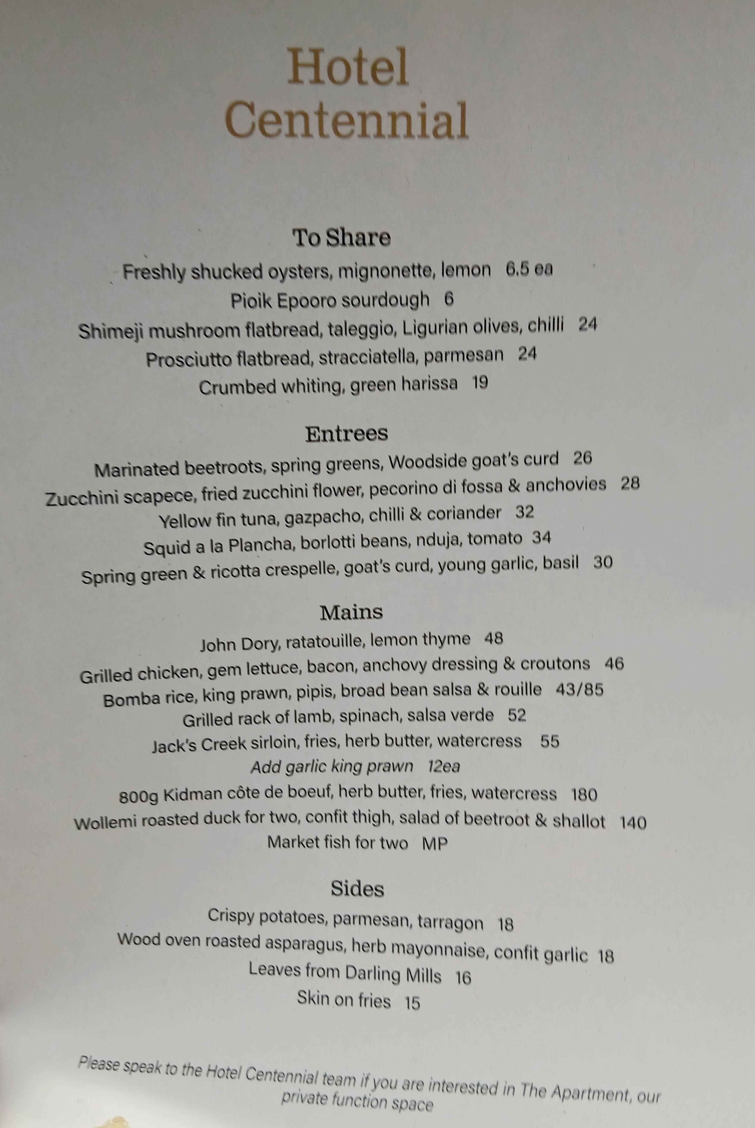 Algorithm Sydney Menu Smashed Down Under Pt 2: Sydney days 1-3 - by Andy Lynes