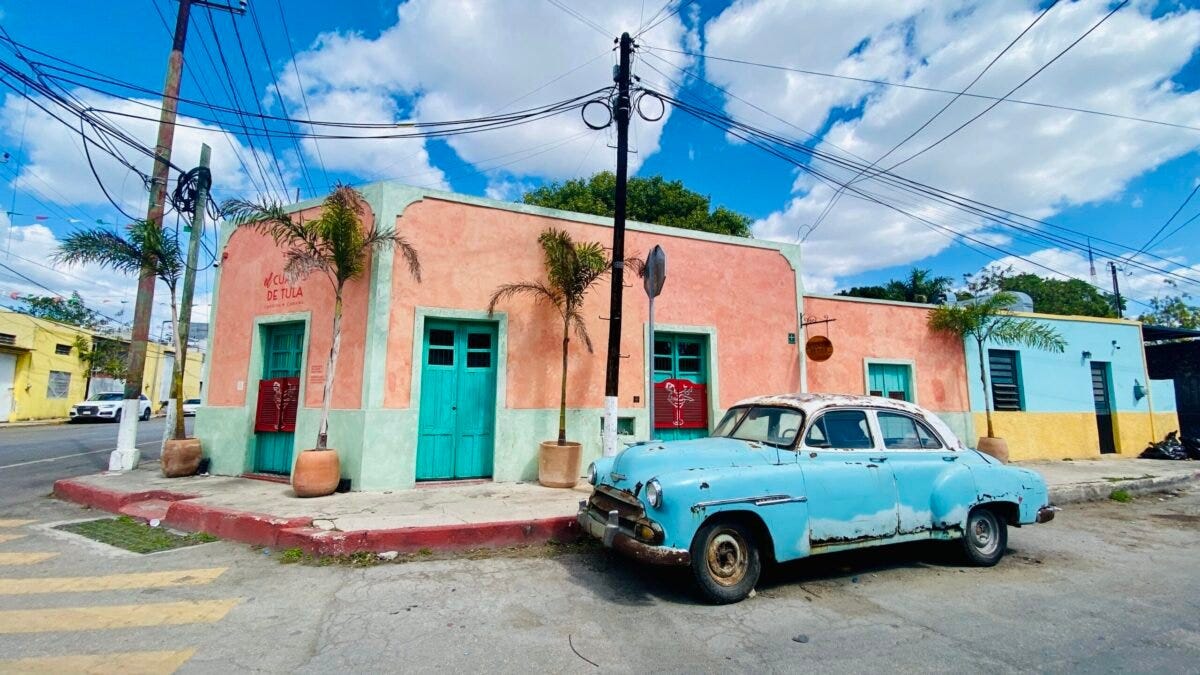 Cafe in Merida Mexico close to La Plancha neighborhood in Merida Mexico