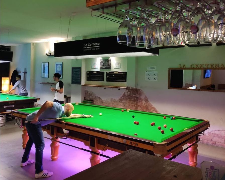 La Centena, club de snooker en Barcelona