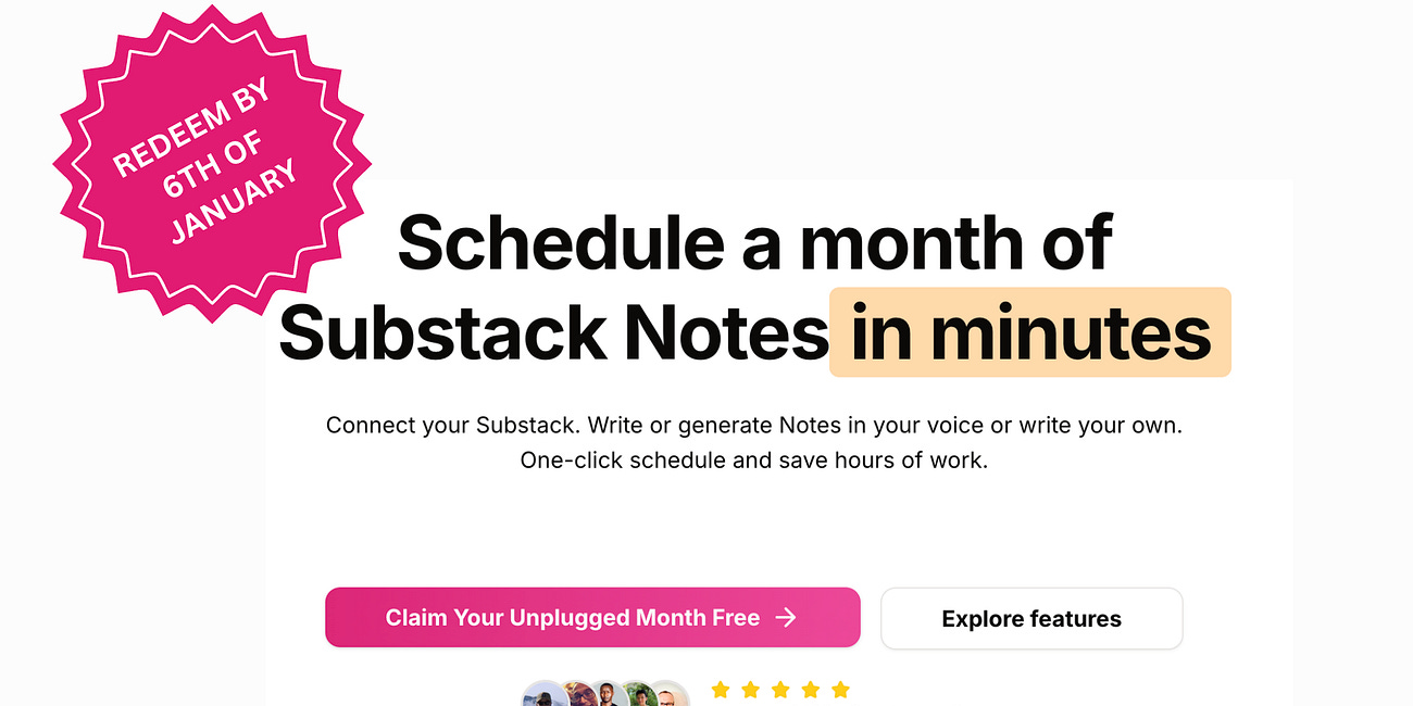 Substack Notes30 Challenge: January 2026 