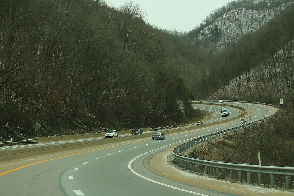 West Virginia Turnpike Curves | I-64 East / I-77 South, arou… | Flickr