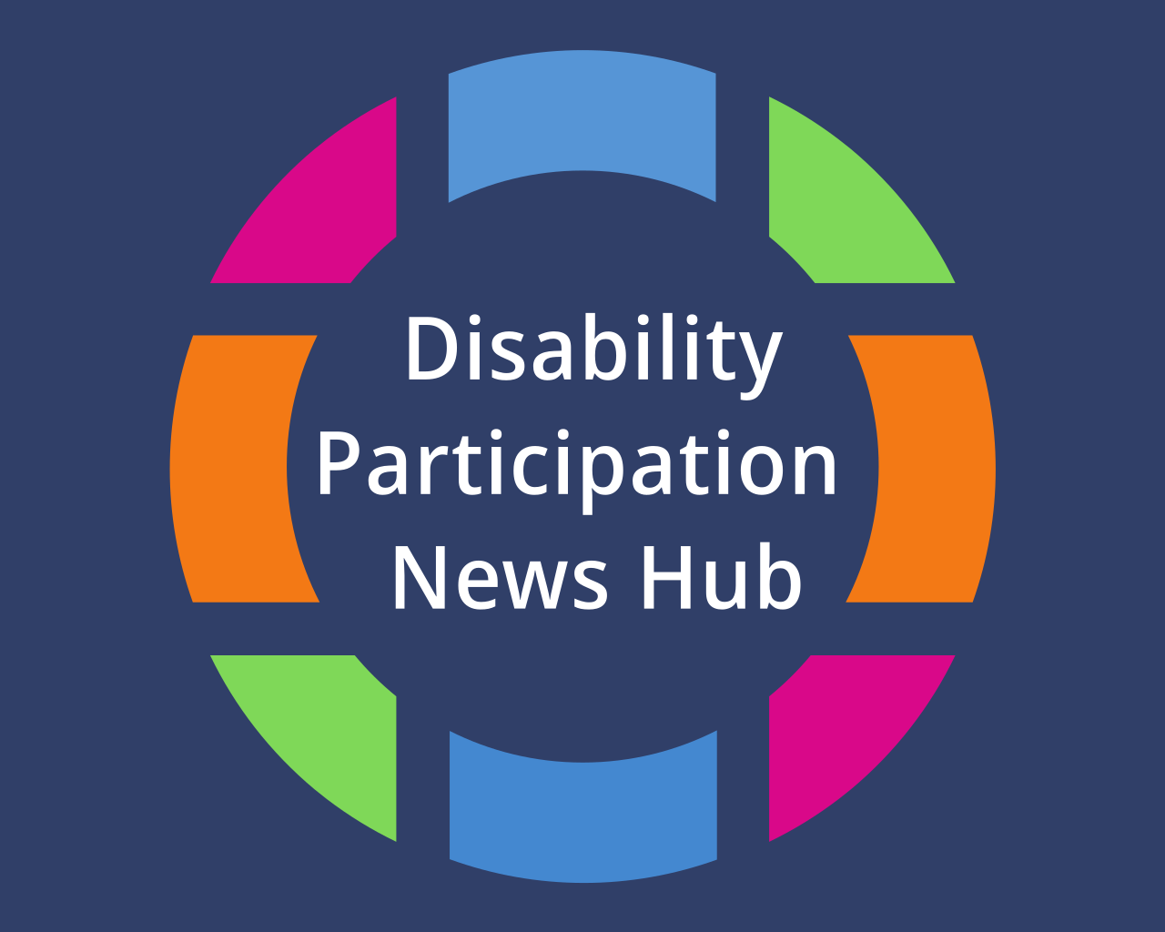 Logo for Disability Participation News Hub CLG