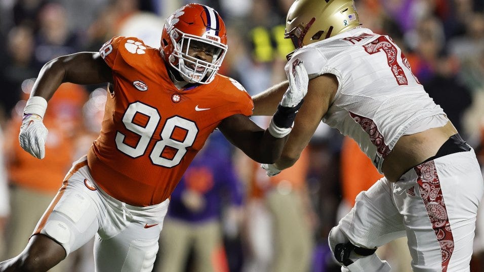 2023 NFL Draft Profile: EDGE Myles Murphy, Clemson | NFL Draft | PFF