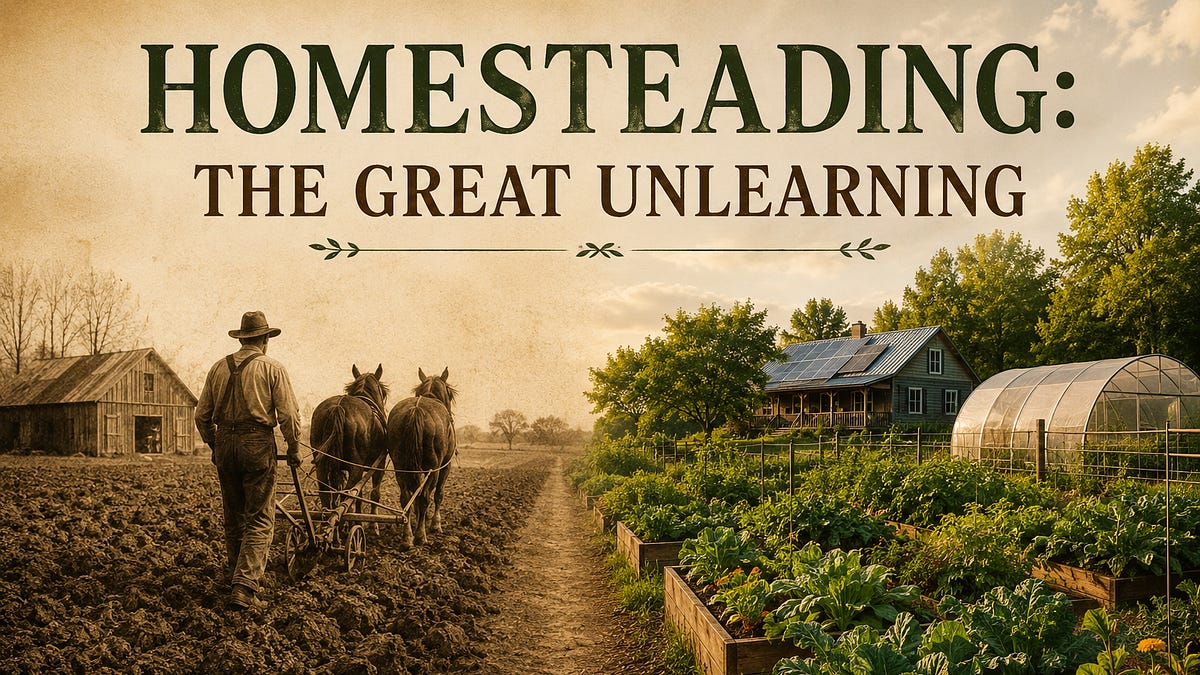 Homesteading: The Great Unlearning