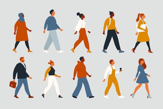 Woman walking Vectors & Illustrations for Free Download | Freepik