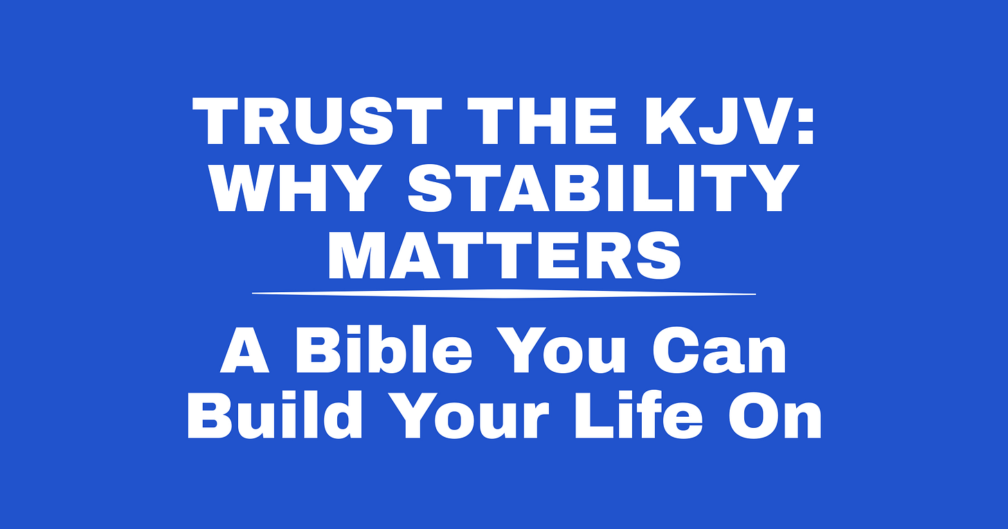 A Bible You Can Build Your Life On