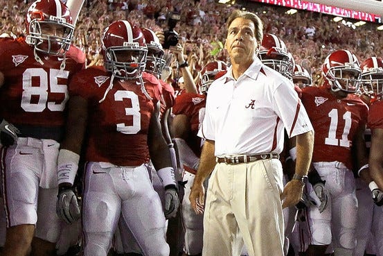 Alabama's Nick Saban Twisted the Truth, Ex-Players Say - WSJ