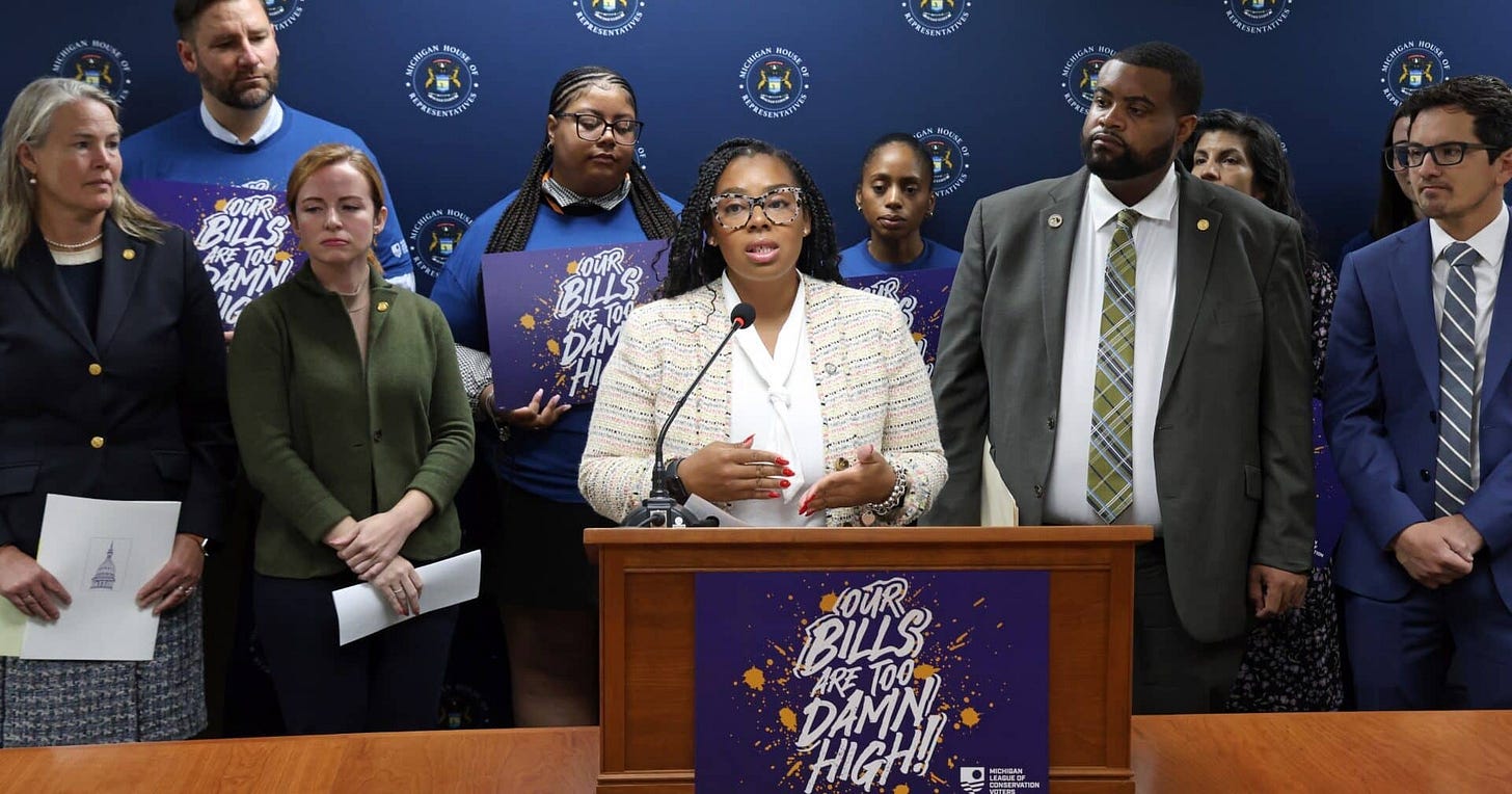 Lawmakers announce Ratepayer Bill of Rights to rein in high energy costs, hold big utilities accountable - Michigan House Democrats Lawmakers announce Ratepayer Bill of Rights to rein in high energy costs, hold big utilities accountable - Michigan House Democrats