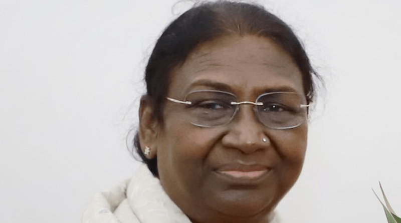 India's Draupadi Murmu. Photo Credit: Prime Minister's Office, Wikipedia Commons