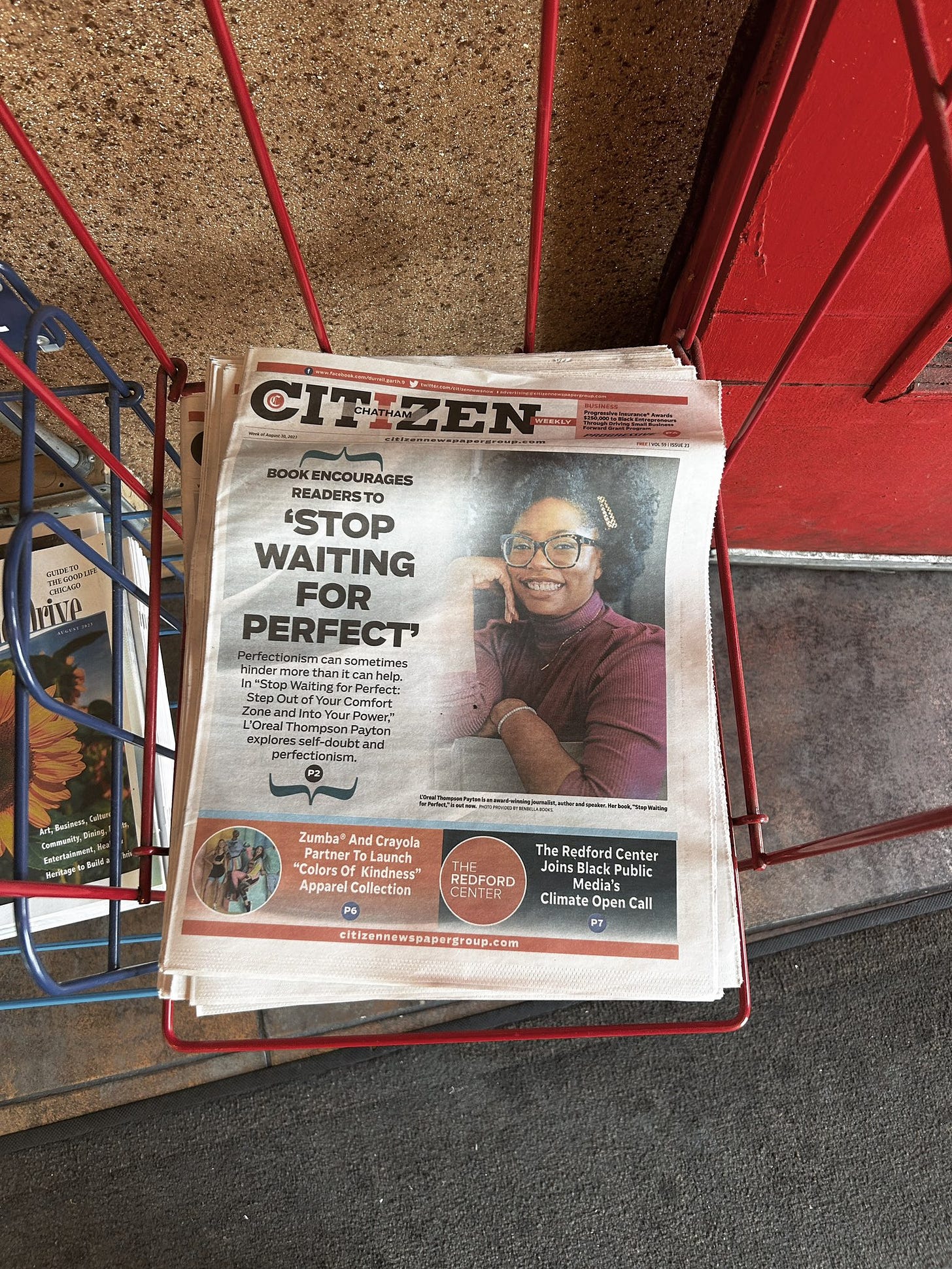 Picture of the cover of a newspaper