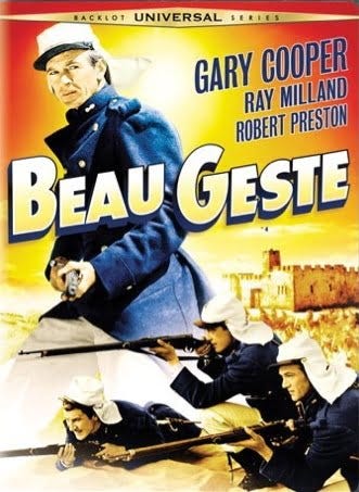 Beau Geste DVD cover Viking funeral