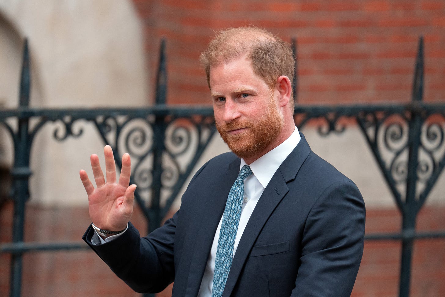 Prince Harry waving