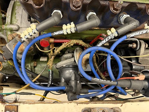 Collection of pictures of the engine in situ