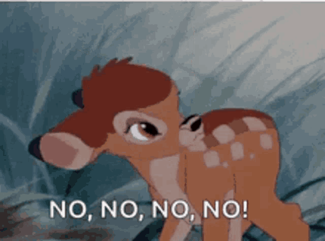 Bambi No No No GIF - Bambi No No No No - Discover & Share GIFs