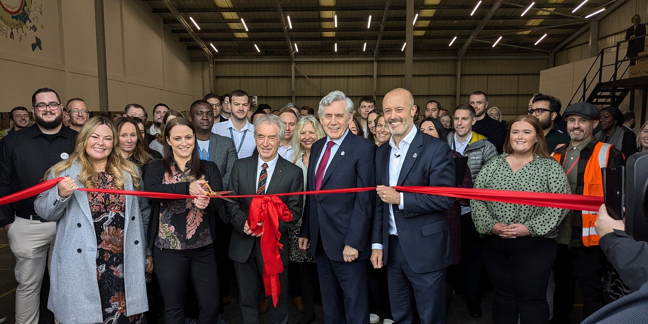 Inside the giant poverty multibank with Gordon Brown