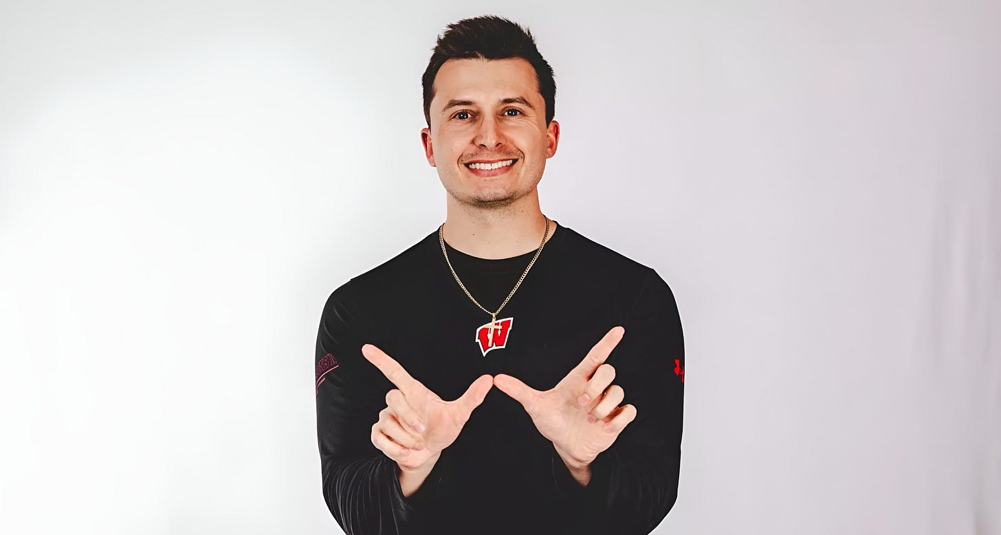 Wisconsin Badgers Director of Player Personnel Ethan Russo. Photo credit: UW Athletics Wisconsin Badgers Director of Player Personnel Ethan Russo. Photo credit: UW Athletics