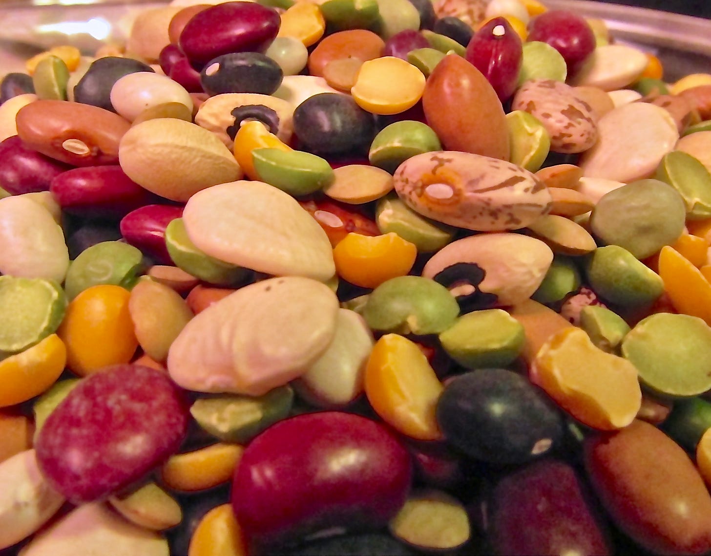 Close up photo of mixed beans