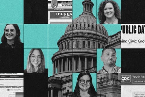 Composite of activists that help to save US government data