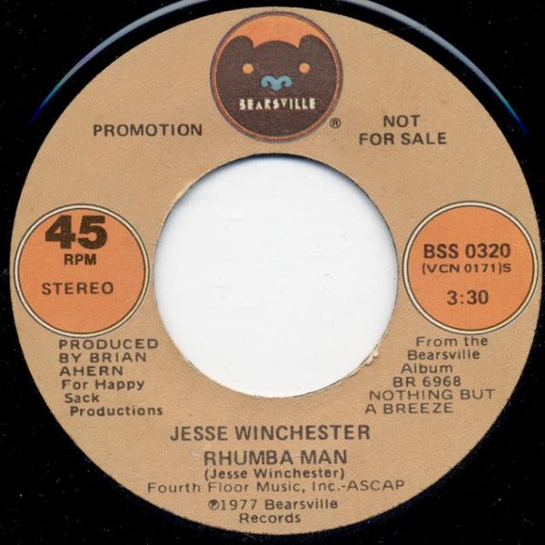 Jesse Winchester – Rhumba Man (1981, Vinyl) - Discogs