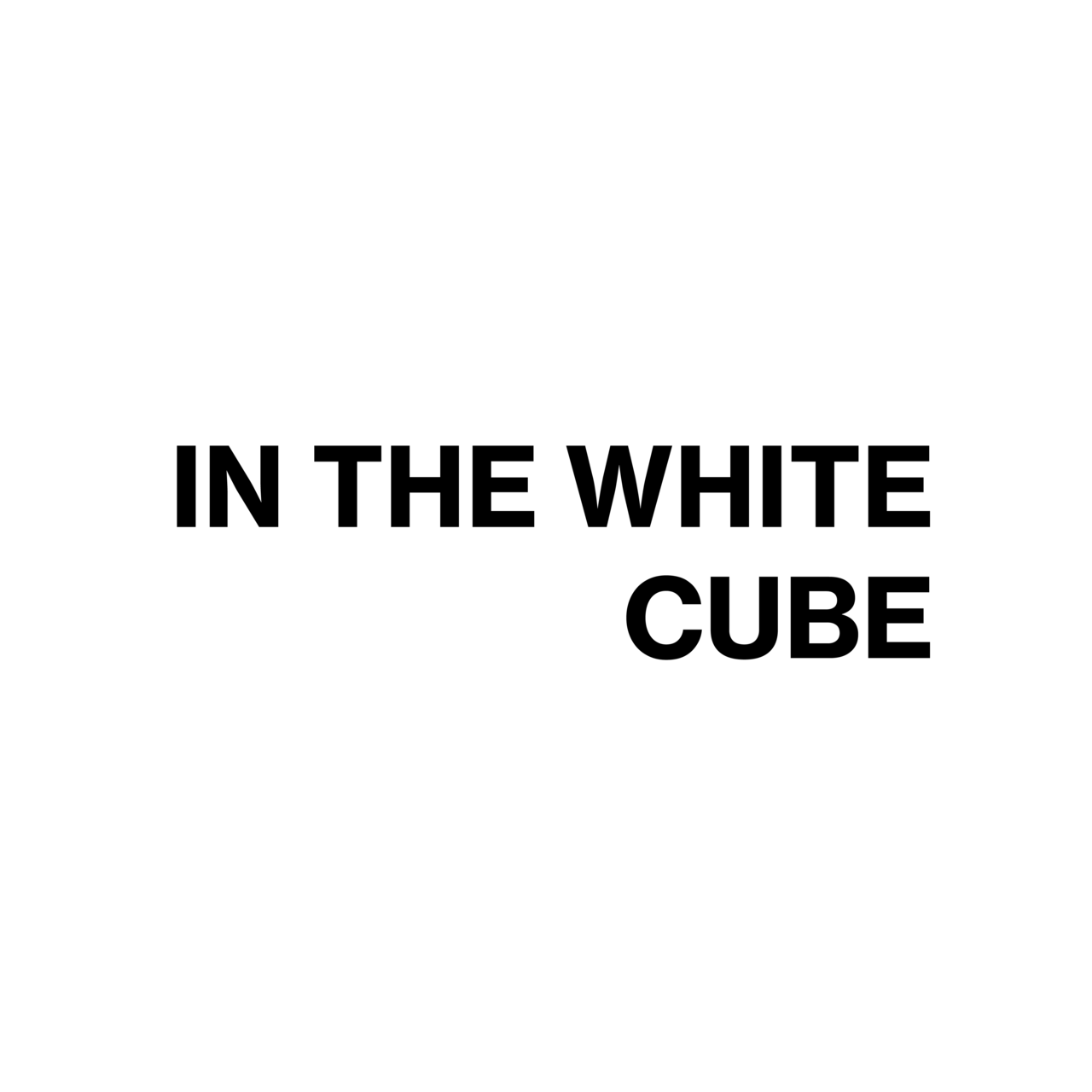 In The White Cube